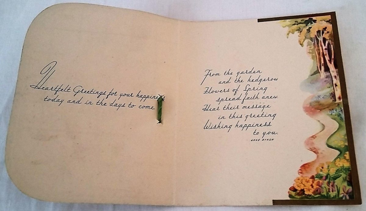 Mother Birthday Card Greeting Flowers Boxed Unused Vintage - Image 2