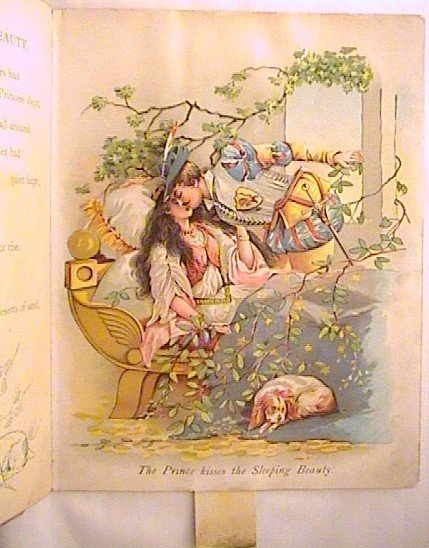 Father Tucks Fairy Tales Book Rare Pull The Tab Mechanical Chromo Antique