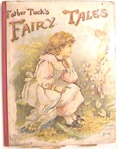 Father Tucks Fairy Tales Book Rare Pull The Tab Mechanical Chromo Antique - Image 1