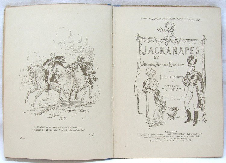 Jackanapes Juliana Horatia Ewing Illustrated Randolph Caldecott 1896 Antique