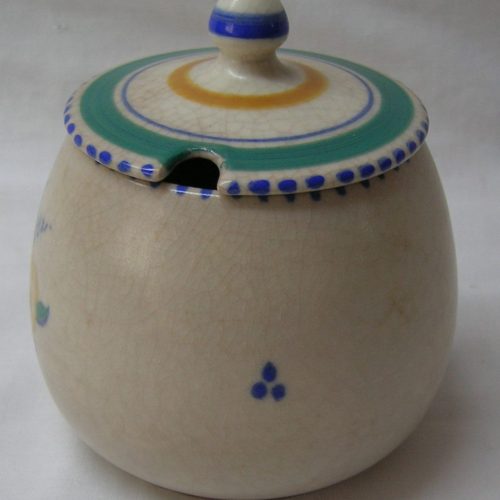 POOLE Pottery Hand Decorated Lidded Preserve Jam Marmalade Pot BF 288 1930's - Image 7