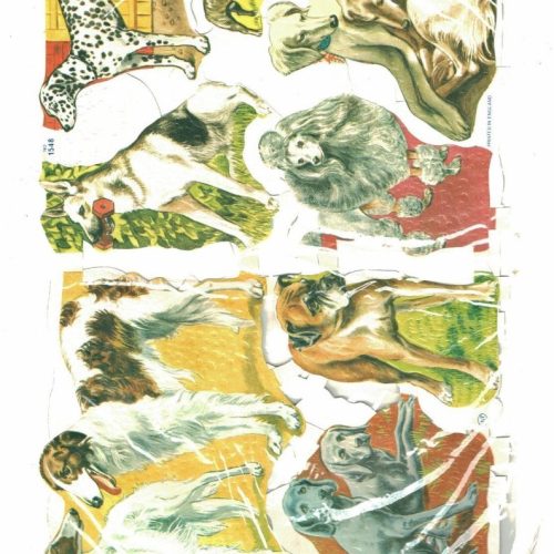Unopened Packet Mamelok Press MLP Dog/1548 Cat/1540 Picture Scraps Vintage Gift - Image 1
