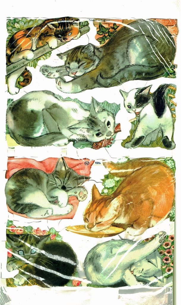 Mamelok Press Cat/1510 & Cat/1540 Paper Picture Scraps Unopened Packet Vintage