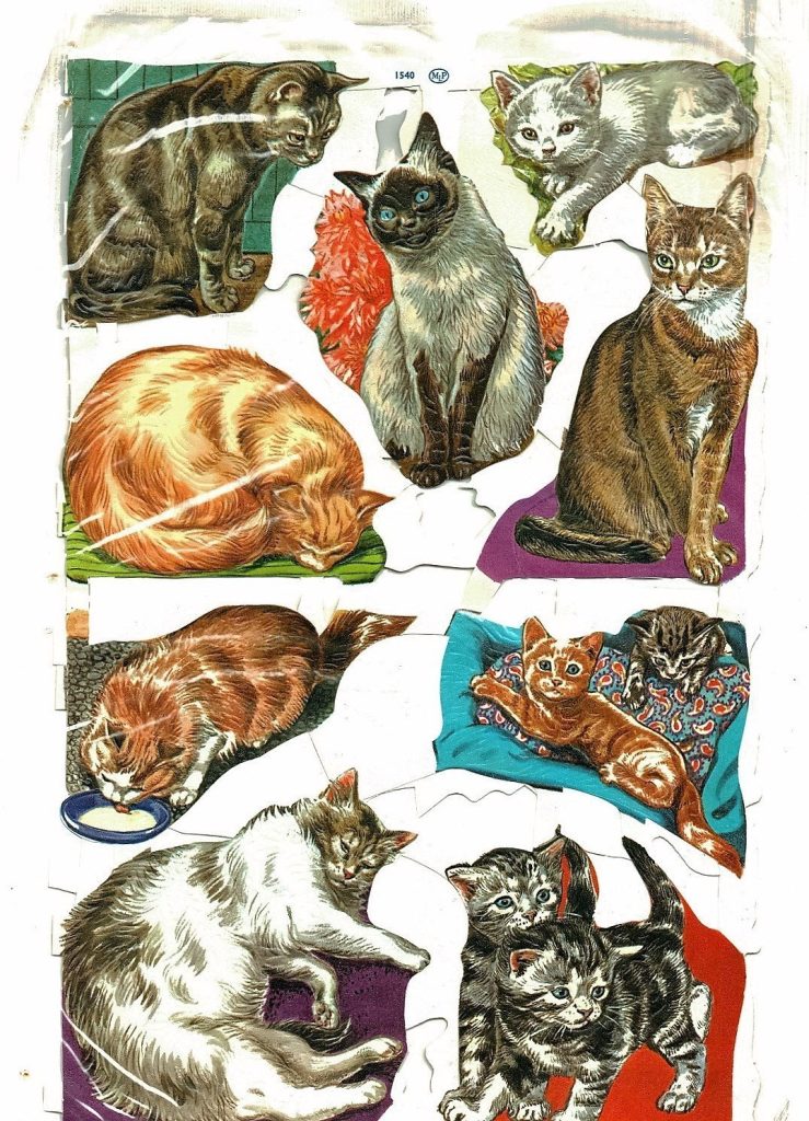 Mamelok Press Cat/1510 & Cat/1540 Paper Picture Scraps Unopened Packet Vintage