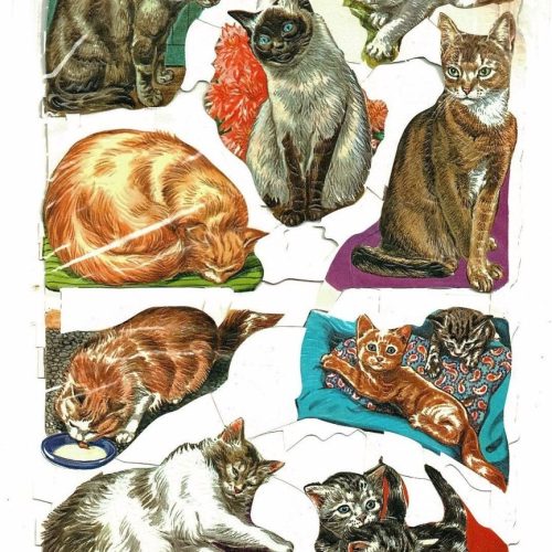 Mamelok Press Cat/1510 & Cat/1540 Paper Picture Scraps Unopened Packet Vintage - Image 1