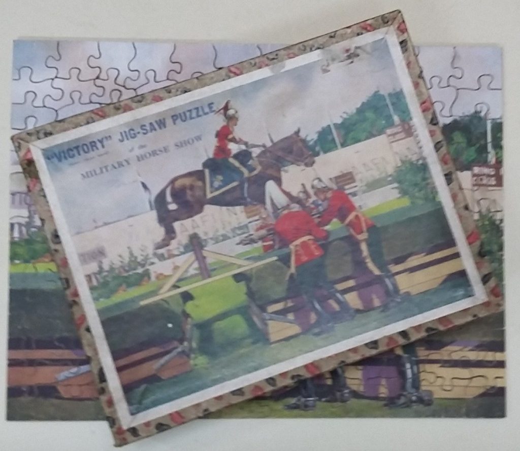 Jigsaw Picture Puzzle Victory No T.P.4 Military Horse Show Complete Vintage