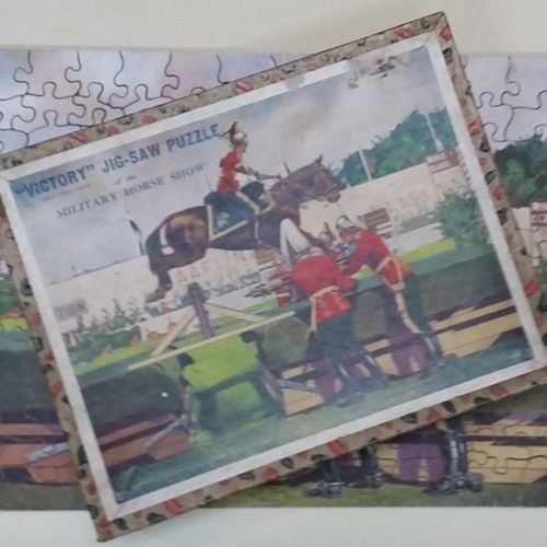 Jigsaw Picture Puzzle Victory No T.P.4 Military Horse Show Complete Vintage - Image 1