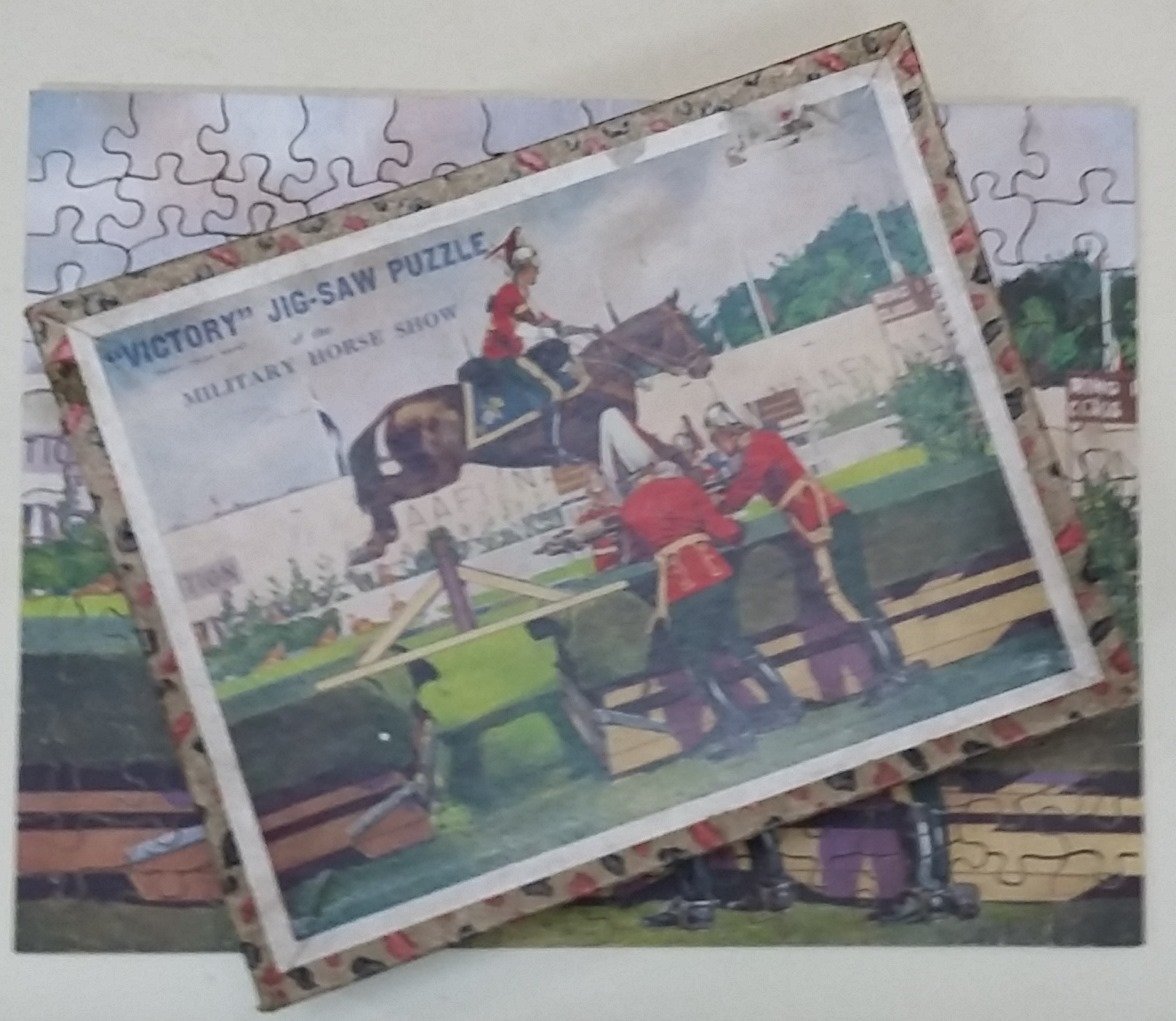 Jigsaw Picture Puzzle Victory No T.P.4 Military Horse Show Complete Vintage - Image 1