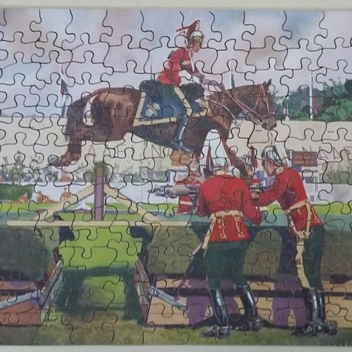 Jigsaw Picture Puzzle Victory No T.P.4 Military Horse Show Complete Vintage - Image 2