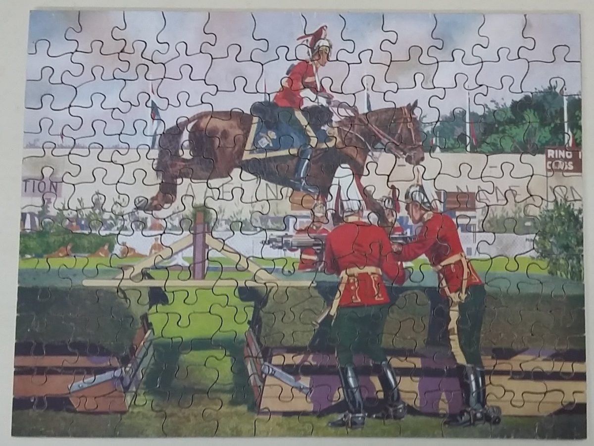 Jigsaw Picture Puzzle Victory No T.P.4 Military Horse Show Complete Vintage - Image 2