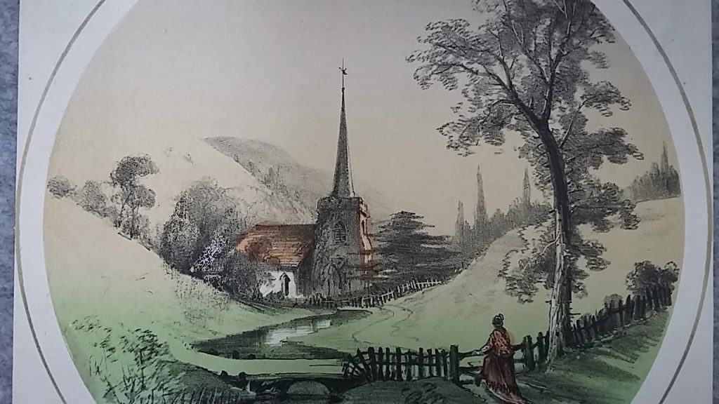 Chromolithographic Art Front Page Chiming Bells of Long Ago Sheet Music Antique