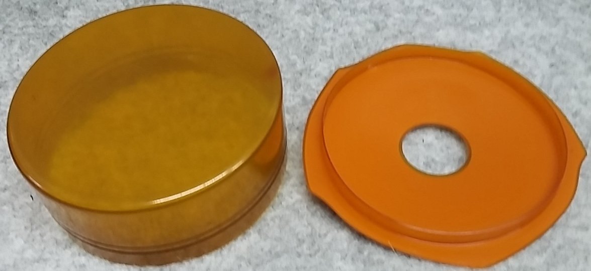 Hair Receiver Box Pink Satin & Faux Amber Celluloid Art Nouveau Antique - Image 3
