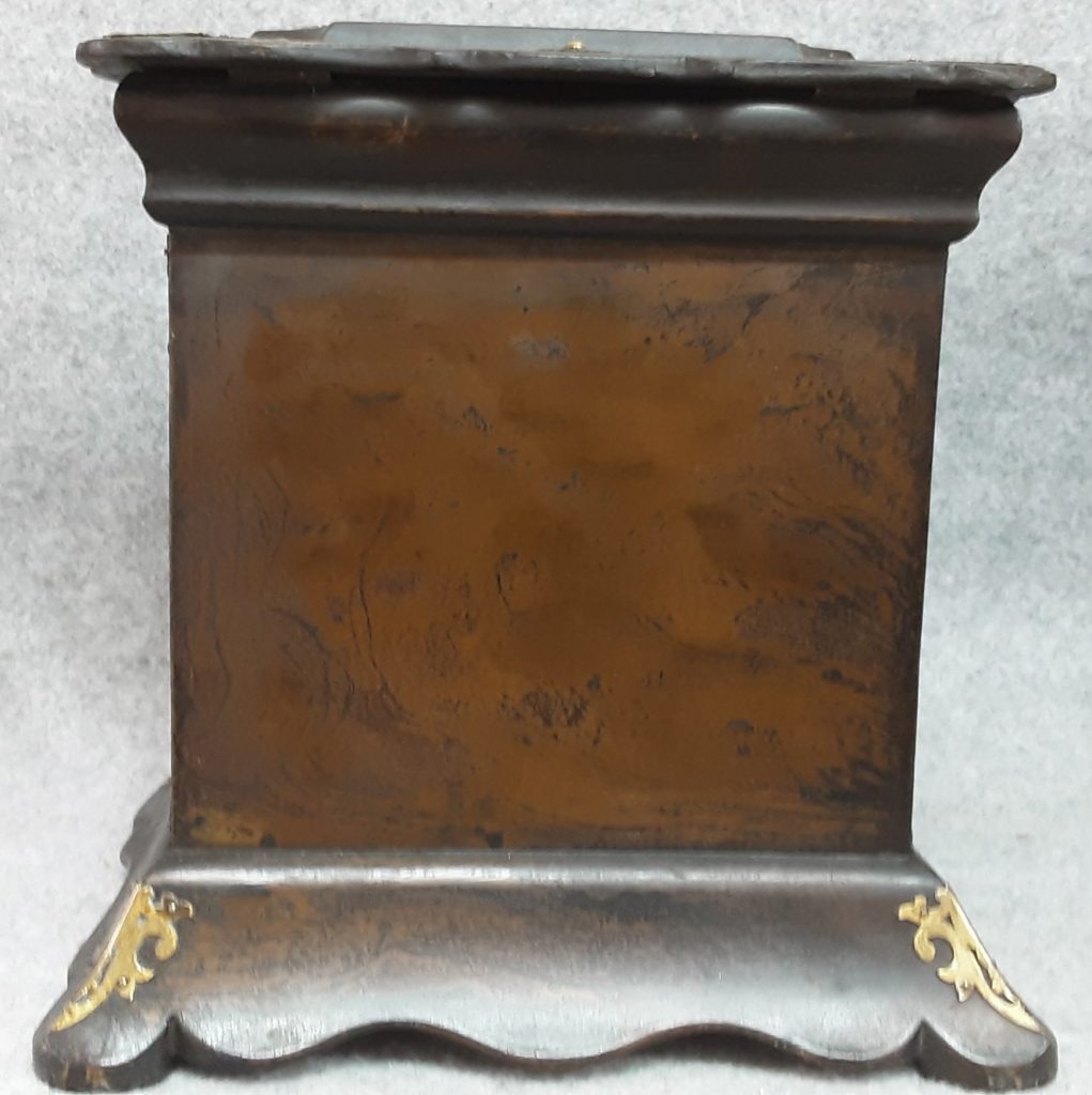 Table Cabinet Jewellery Sewing Vanity Box Papier Mache Brass 1850 Antique
