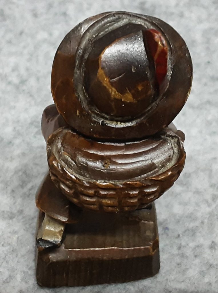 Anri Wood Carving Hand Painted Treen Tyrolean Spa Boy Singing Hiking