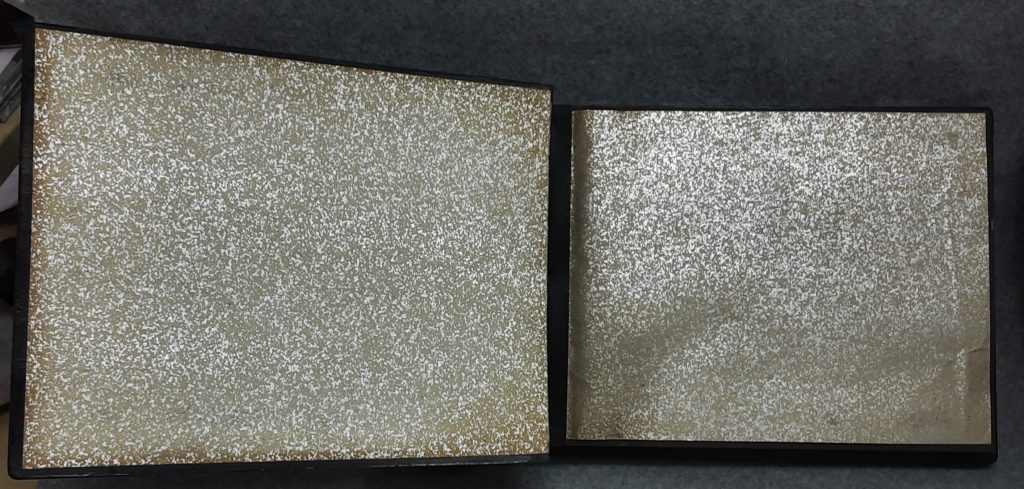 Photograph Album Music Box Black Lacquer MOP Tokyo Seiki Japan Vintage