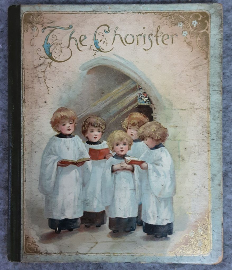 Chorister Weatherly Nister Victorian Antique Book Dutton 3 Chromo Prints