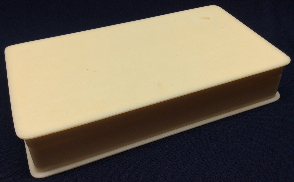 Celluloid Vanity Box Plain Ivoreen Manicure Tool Accessories Antique - Image 7