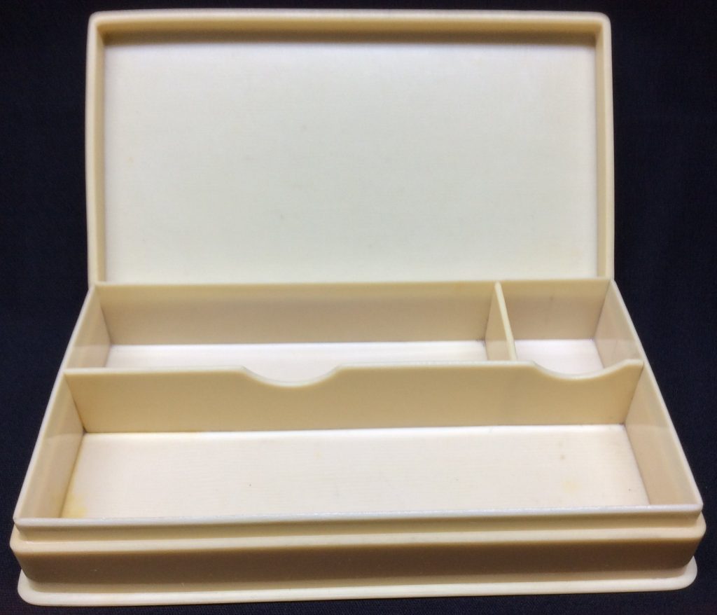 Celluloid Vanity Box Plain Ivoreen Manicure Tool Accessories Antique
