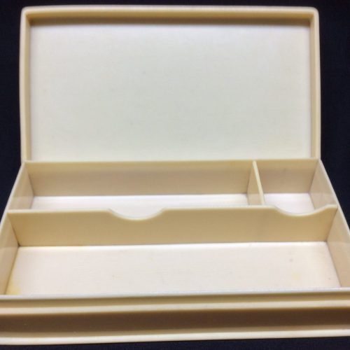Celluloid Vanity Box Plain Ivoreen Manicure Tool Accessories Antique - Image 6