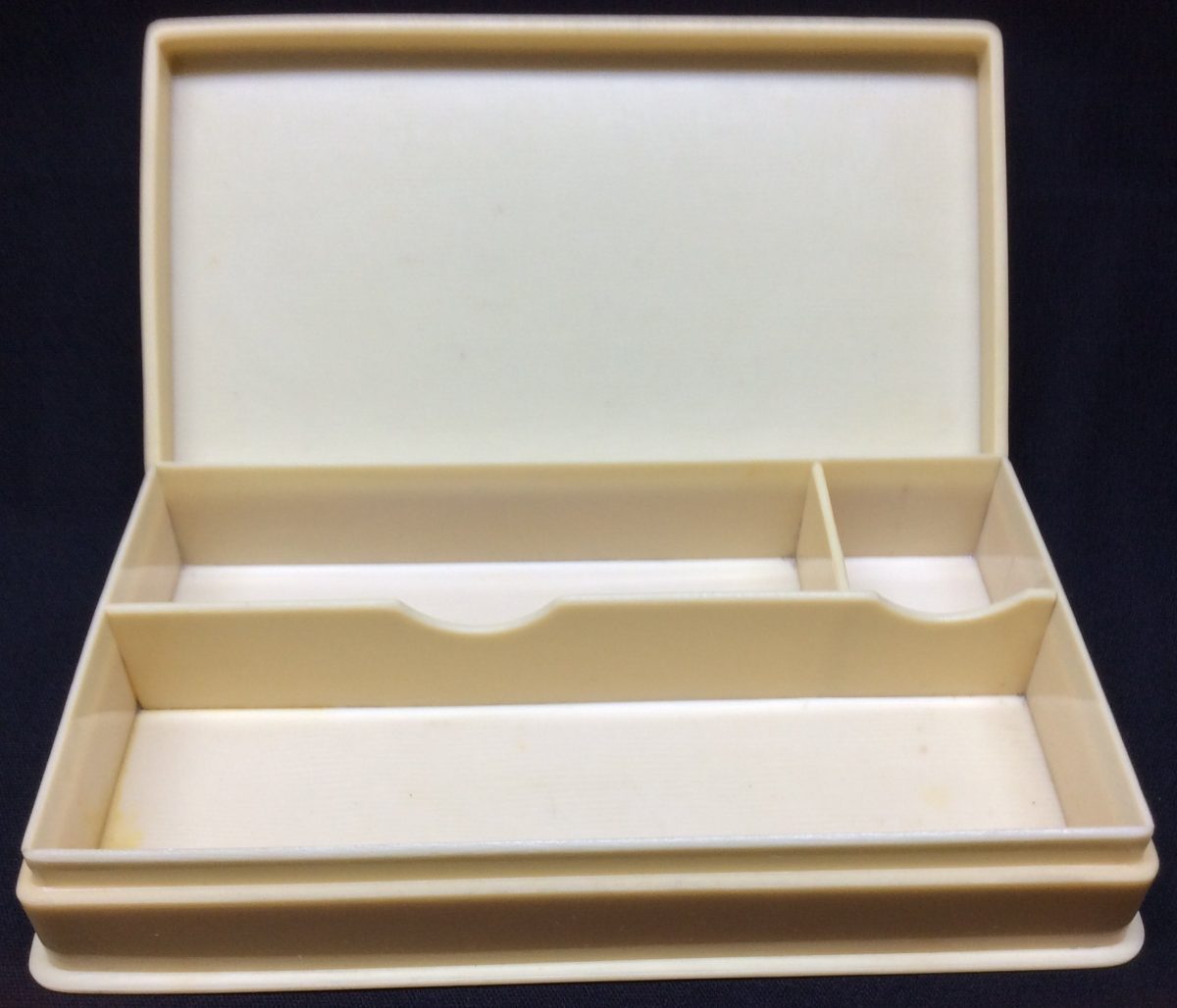 Celluloid Vanity Box Plain Ivoreen Manicure Tool Accessories Antique - Image 6