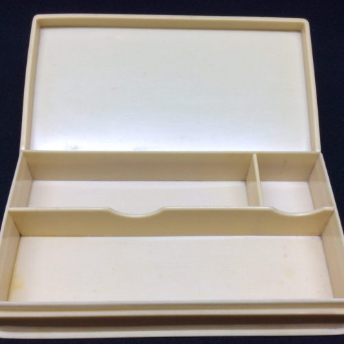 Celluloid Vanity Box Plain Ivoreen Manicure Tool Accessories Antique - Image 4