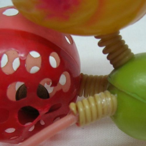 Baby Rattle Crib Toy Early Duck Egg Ball Celluloid Plastic Antique - Image 2
