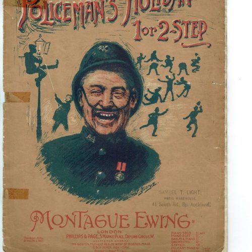 THE POLICEMANS HOLIDAY 1 for 2 Step Montague Ewing Sheet Music MCMXI 1906 - Image 1