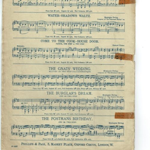 THE POLICEMANS HOLIDAY 1 for 2 Step Montague Ewing Sheet Music MCMXI 1906 - Image 2