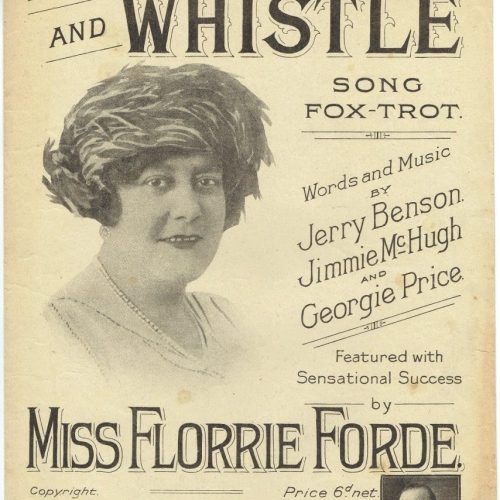 WHISTLE I'll Stand by Your Window Tonight Fox Trot Sheet Music MCMXXII 1922 - Image 1