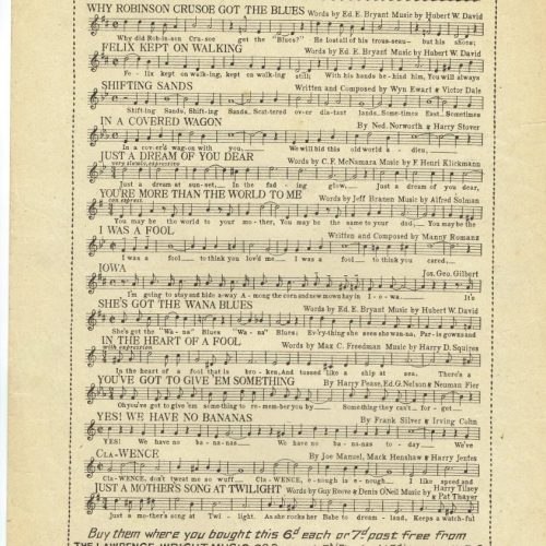 WHISTLE I'll Stand by Your Window Tonight Fox Trot Sheet Music MCMXXII 1922 - Image 2