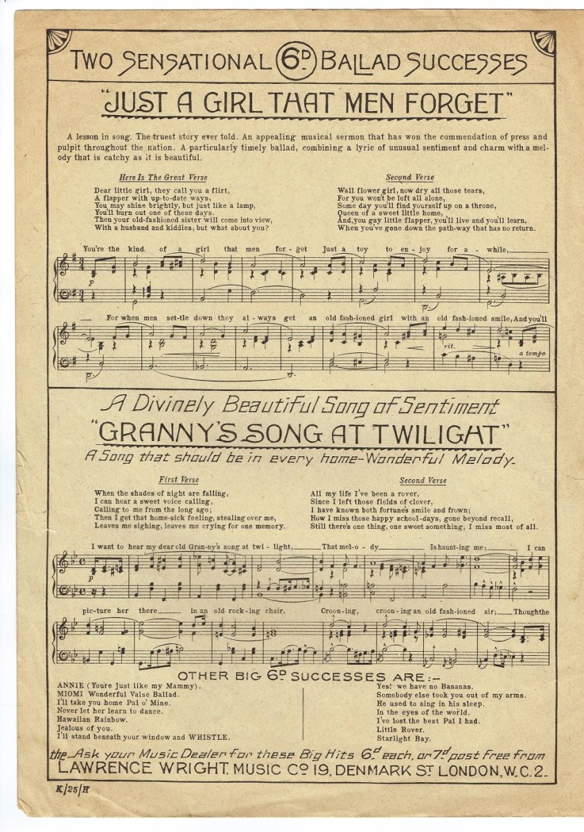 NEVER LET HER LEARN to DANCE Fox Trot Tucker Sheet Music MCMXXII 1922 - Image 2