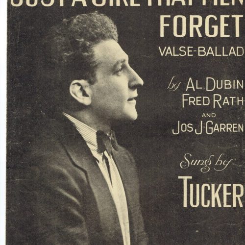 JUST a GIRL that MEN FORGET Valse Ballad Tucker Sheet Music MCMXXIII 1923 - Image 1