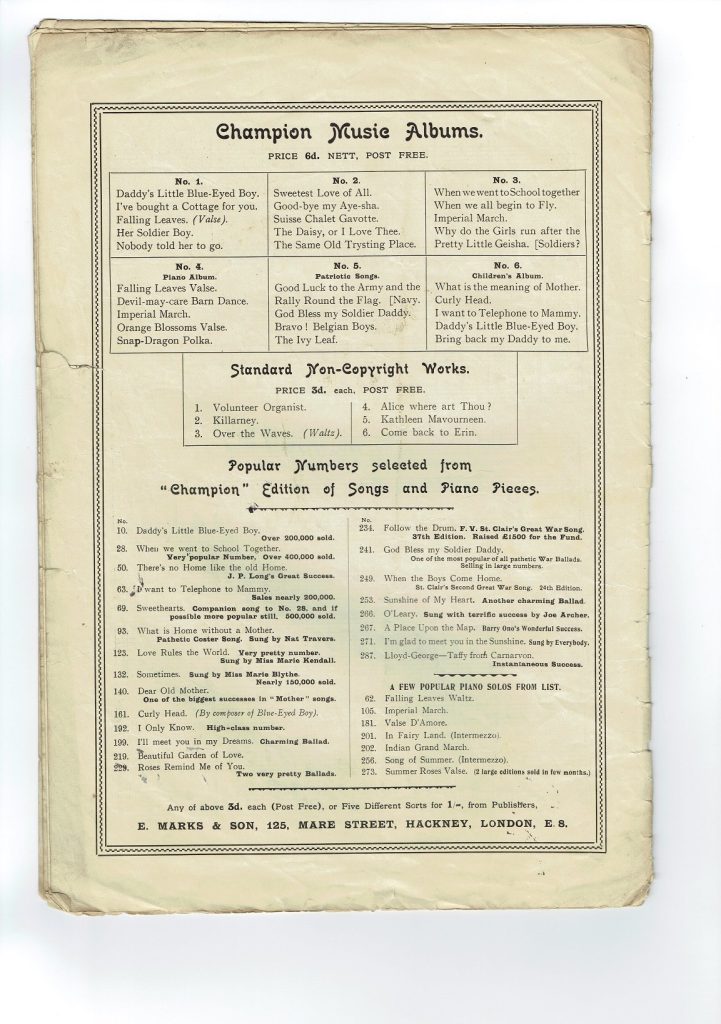 RENDEZ-VOUS Intermezzo Rococo Ross Aletter Sheet Music 1912