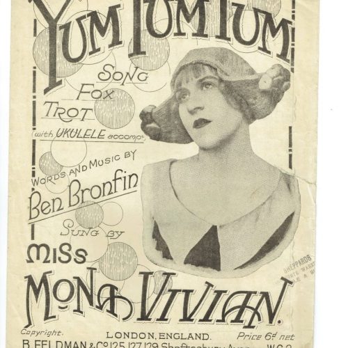 YUM TUM TUM Song Fox Trot UKULELE Ben Bronfin Sheet Music 1924 Vintage - Image 1