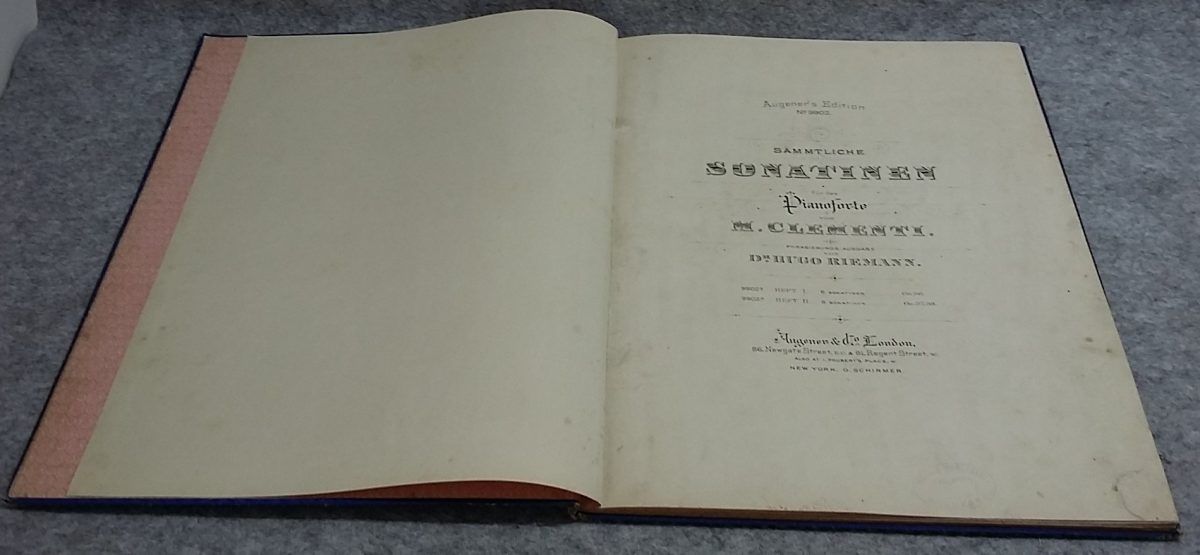 Sammtliche Sonatinen Pianoforte Muzio Clementi Sheet Music Hugo Rieman Augener - Image 5