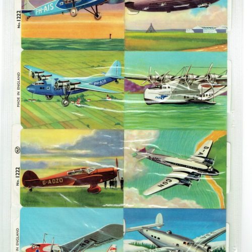 2 Sheet Mamelok Press MLP Uncut Paper Scraps Transport/1471 Aeroplane /1222 - Image 1