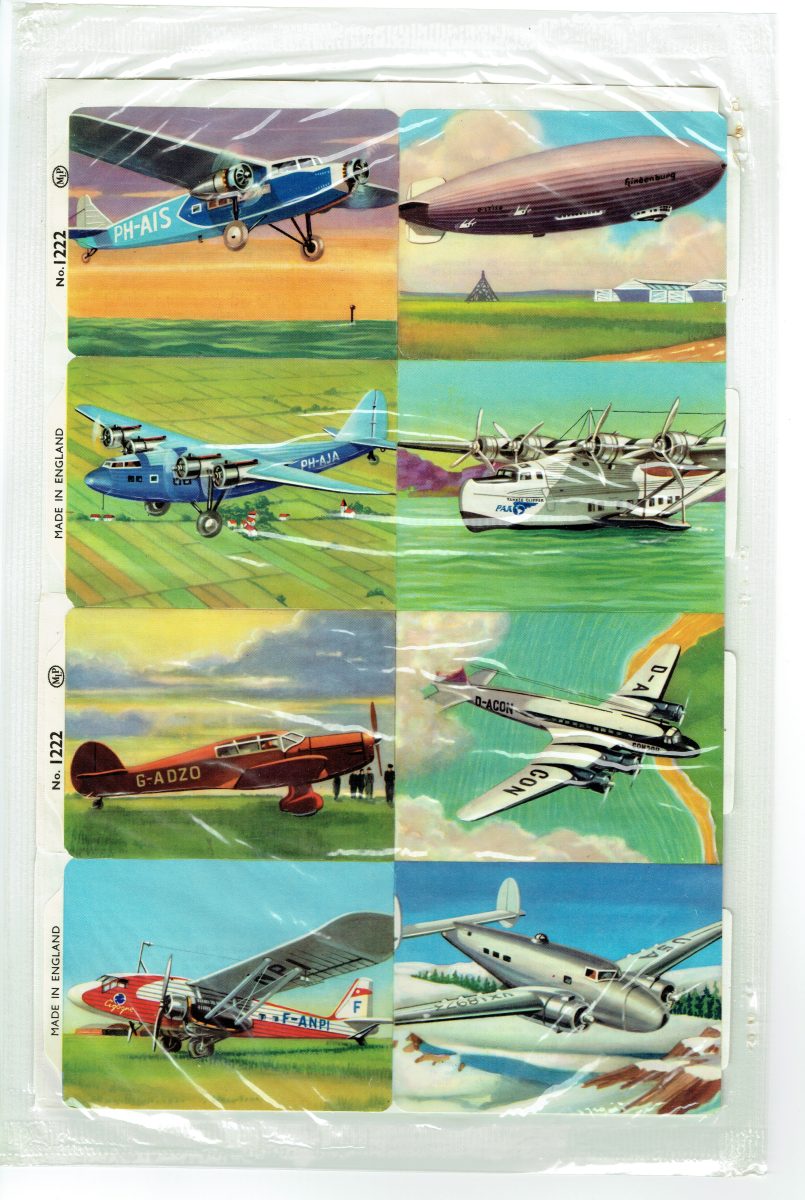 2 Sheet Mamelok Press MLP Uncut Paper Scraps Transport/1471 Aeroplane /1222 - Image 1