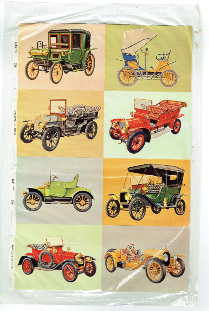 2 Sheet Mamelok Press MLP Uncut Paper Scraps Car/1471 Airport/995