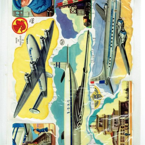 2 Sheet Mamelok Press MLP Uncut Paper Scraps Car/1471 Airport/995 - Image 1