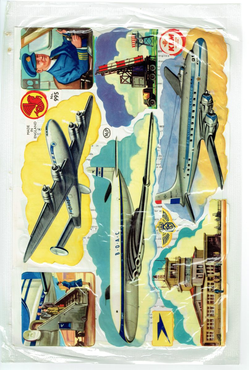 2 Sheet Mamelok Press MLP Uncut Paper Scraps Car/1471 Airport/995 - Image 1