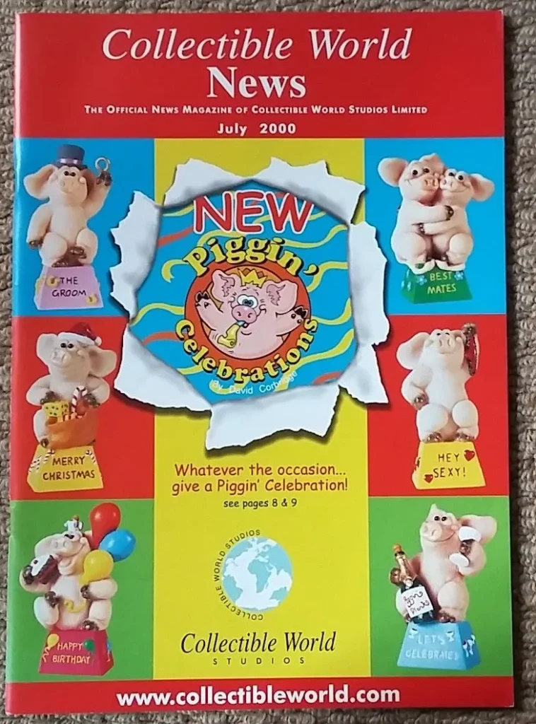Collectible World Studios Piggin News July 2000 Official News Magazine Vintage