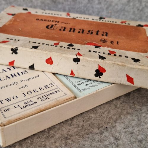 Canasta Playing Cards Auto Novelties De La Rue Barden Goodall Vintage - Image 9
