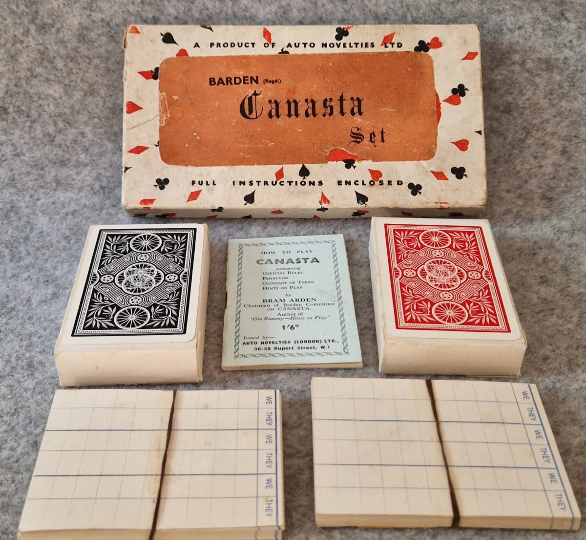 Canasta Playing Cards Auto Novelties De La Rue Barden Goodall Vintage - Image 8