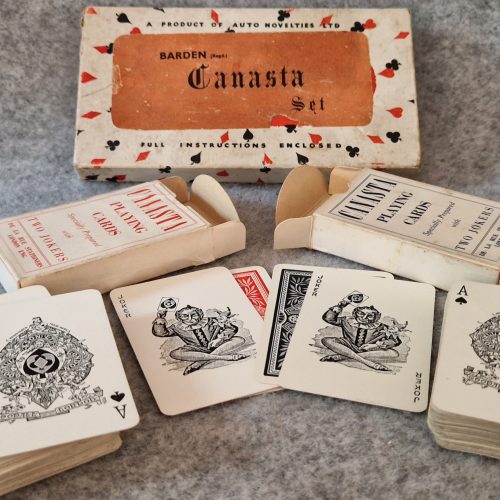 Canasta Playing Cards Auto Novelties De La Rue Barden Goodall Vintage - Image 7