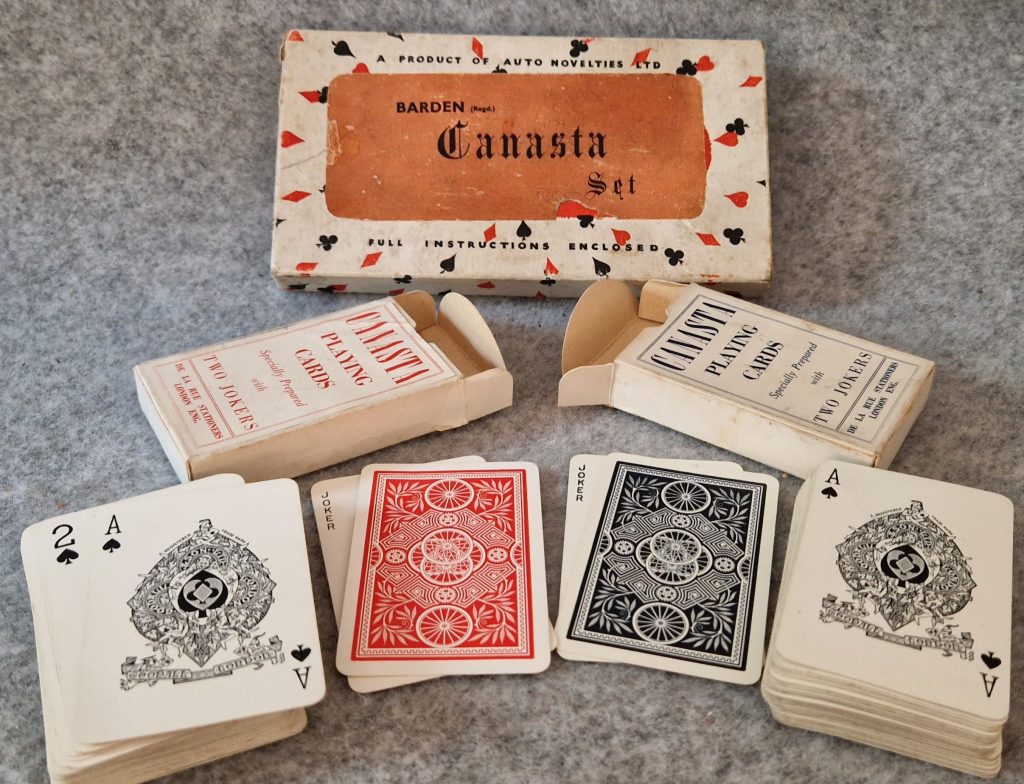 Canasta Playing Cards Auto Novelties De La Rue Barden Goodall Vintage