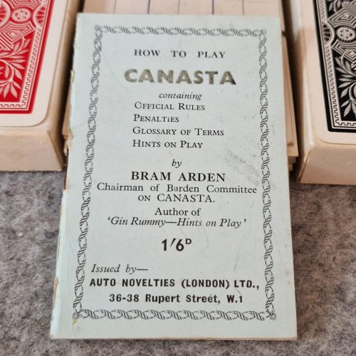 Canasta Playing Cards Auto Novelties De La Rue Barden Goodall Vintage - Image 3
