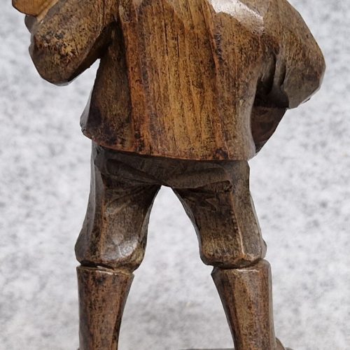 Anri Treen Carved Wooden Figure Man Playing Guitar Vintage - Image 5