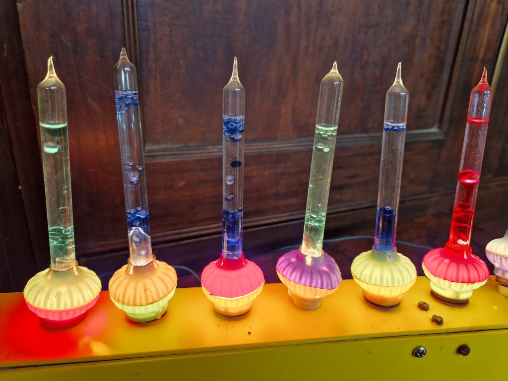 Vintage Bubble Lights Candelabra Bright Glass Plug Pumice Original 40-50's