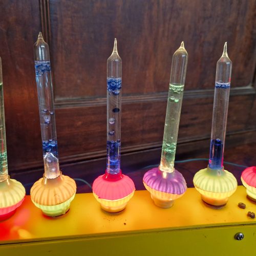 Vintage Bubble Lights Candelabra Bright Glass Plug Pumice Original 40-50's - Image 15