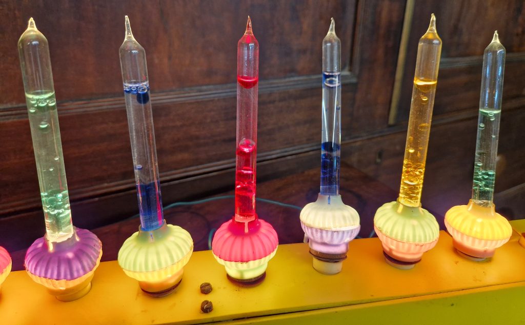 Vintage Bubble Lights Candelabra Bright Glass Plug Pumice Original 40-50's